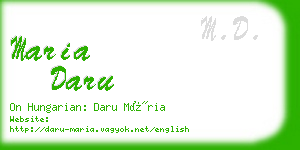 maria daru business card